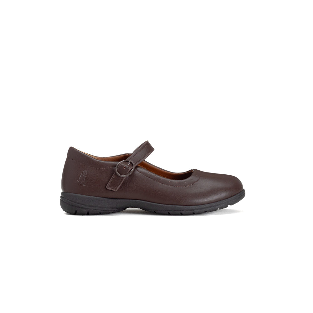Hush Puppies - Scala Mary Jane Youth - Brown